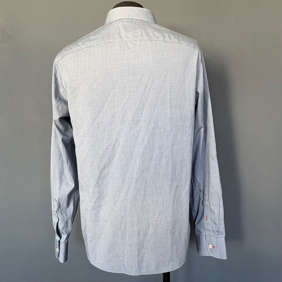 TWO Untuckit Button Down Shirts | Both Sz L | Blue & Green Wrinkle Free Slim Fit - Picture 9 of 12